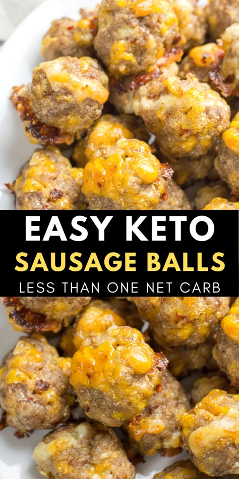 Easy Grab And Go Breakfast, Keto Sausage Balls, Keto Sausage, Keto Recipes Breakfast, Grab And Go Breakfast, Sausage Balls, Diet Breakfast Recipes, Recetas Keto, Keto Meal Prep