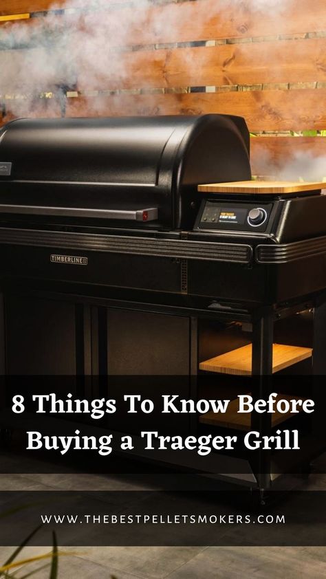 8 Things To Know Before Buying a Traeger Grill Traeger Grill Setup, Trager Grill, Traeger Smoker, Outside Grill, Charcoal Briquettes, Pellet Smokers, Wood Pellet Grills, Traeger Recipes, Pellet Grills