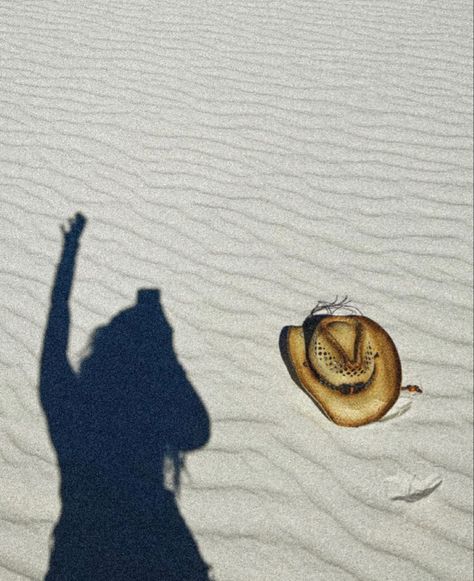 Beachy Cowgirl Aesthetic, Cowgirl Beach Aesthetic, Skateboard Collage, Salty Cowgirl, Cowgirl Sunset Pictures, Lex Hidalgo, Cowboy Hat On Beach, Coastal Cowgirl Beach Photoshoot, Surfing Cowboy