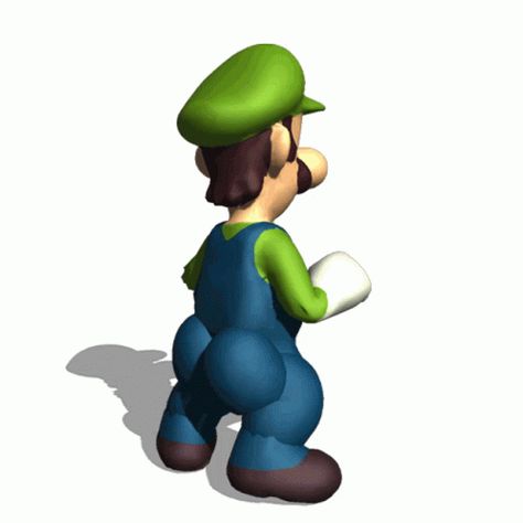 Luigi Twerk GIF - Luigi Twerk Thicc - Discover & Share GIFs Mario, Gif