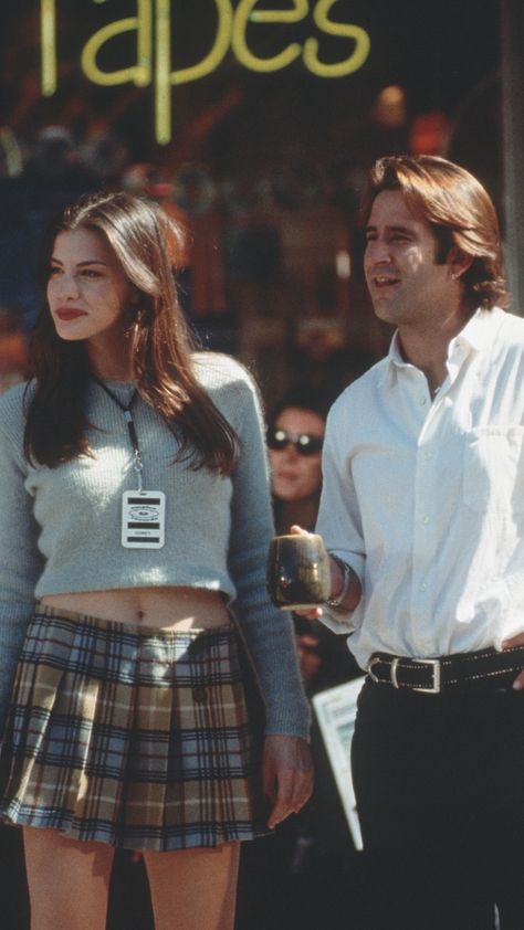 How To Dress Like Liv Tyler In 'Empire Records' 25 Years Later 90s Plaid Skirt Outfits, Liv Tyler Empire Records, Corey Mason, Liv Tyler 90s, Anthony Lapaglia, 1990 Style, Clueless Halloween Costume, 90s Films, Empire Records