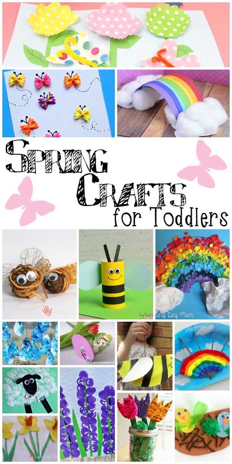 Awesome roundup of gorgeous spring crafts! All perfect for activities for toddlers this spring! Spring Toddler Crafts, Preschool Creative Art, Spring Crafts Preschool, Spring Toddler, Easy Toddler Crafts, Crafts For Toddlers, Toddler Arts And Crafts, Easy Toddler, Spring Crafts For Kids