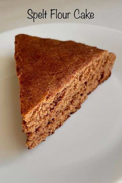 This spelt flour cake is sweet, moist, and delicious. It's vegan and refined sugar free. Vegan Spelt Flour Recipes, Spelt Cake Recipe, Spelt Flour Cake Recipes, Spelt Flour Cake, Spelt Flour Muffins, Spelt Cake, Spelt Flour Recipes, Spelt Recipes, Spelt Bread