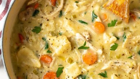 Homemade Chicken and Dumplings Recipe (3 Ways!) Chicken And Dumplings From Scratch, Homemade Chicken And Dumplings Recipe, Dumplings From Scratch, Fluffy Dumplings, Christmas Main Dishes, Chicken Dumplings Recipe, Chicken And Dumplings Recipe, Homemade Chicken And Dumplings, Soup Starter