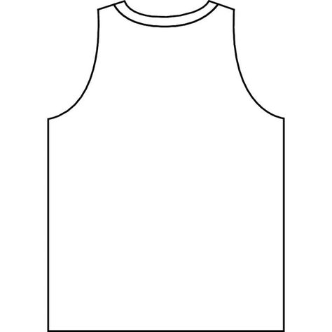 Basketball shirt outline .ai Royalty Free Stock SVG Vector Jersey Outline Template, Basketball Jersey Template, Jersey Outline, Shirt Outline, Jersey Template, Outline Template, Illustrator Template, Grad Ideas, Custom Uniform