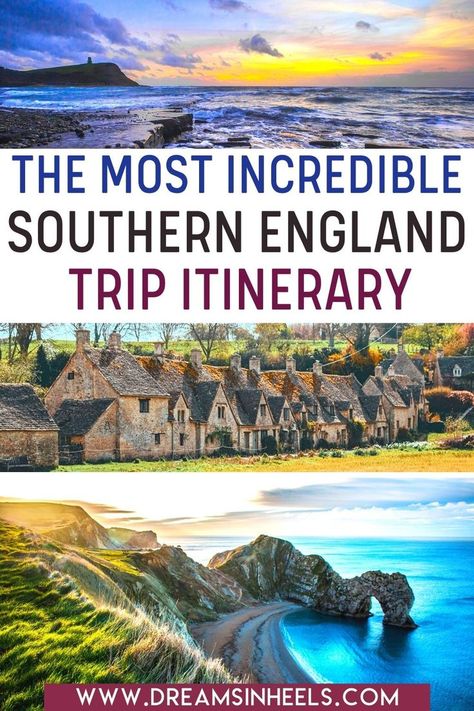 Considering a trip to Southern England? Check out our detailed 10 days in Southern England Itinerary written by a local. | best things to do in Southern England. | Southern England travel | southern england aesthetics | southern england road trip | southern england beautiful places | things to do in Dorset England | things to do in Canterbury England | things to do in London England | dover england things to do in | things to do in brighton uk | bath uk things to do | southern england map | England Beautiful Places, Things To Do In Brighton, England Itinerary, Dover England, England Road Trip, Canterbury England, Southern England, Travel Creative, England Map