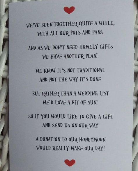 " I wish I did that at my wedding" we ♥ this! moncheribridals.com Honeymoon Shower, Wedding Poems, Honeymoon Fund, Wedding List, Future Mrs, Wedding Wishes, Wedding Stationary, Here Comes The Bride, My Wedding