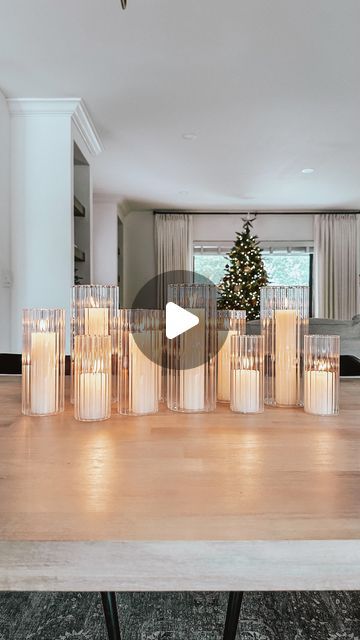 Jen Alvarez • Home Decor on Instagram: "Last minute holiday centerpiece idea that arrives on time 🕯️ comment “candle” and I’ll send over the link to shop straight to your inbox ✨

How dreamy are these fluted candle holders & skinny pillars?! They arrive next day on amazon & the candle holders could also be used as vases for your Christmas tablescape centerpiece! 

Shop this post in my bio on my @shop.LTK // https://liketk.it/4r7xd

#amazonfind #Itkhome #Itkholiday #liketkit #amazonhome #amazonmusthaves #amazonprime #amazonchristmas 
#Itkunder50 #christmasdecor #holidaydecor #christmaspartyideas #holidayhostess #holiday  #christmastablesetting #christmastablescape" Amazon Christmas, Christmas Tablescape, Holiday Centerpieces, Christmas Tablescapes, Christmas Table Settings, Amazon Home, On Time, Last Minute, Tablescapes