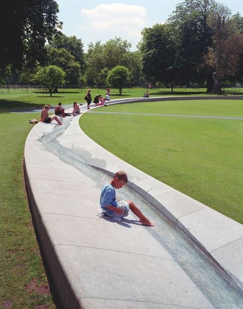 Diana Memorial Fountain, Diana Memorial, Landscape Gardening, Residential Landscape, Public Space Design, High Wycombe, Concrete Stairs, Diana Princess Of Wales, Front Yards