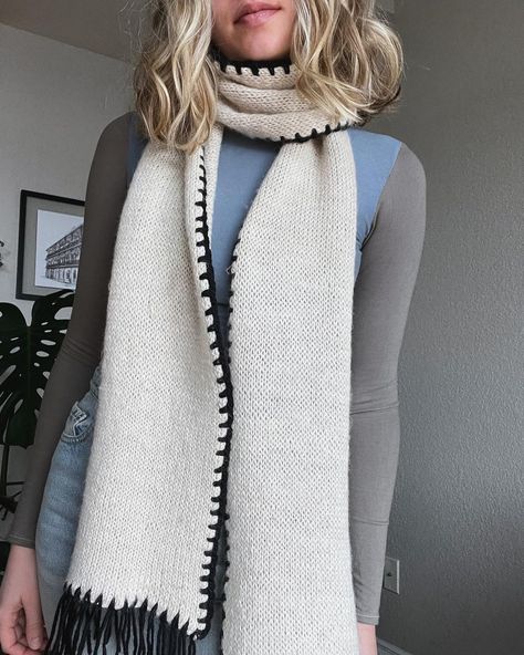 Bronwyn | Sweetest fiber friend @stellarthreadsbymadison helped me to revamp this scarf🤍🤍🤍 The stockinette kept curling which was a pain and I knew… | Instagram White Crochet Scarf, Crochet Cardigan Free, Alpaca Farm, I Knew It, White Scarves, 2025 Vision, A Hook, White Crochet, Crochet Cardigan