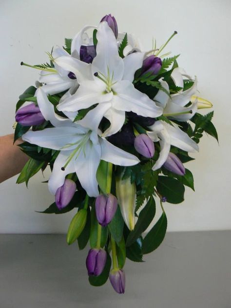 Lillies And Tulips Bouquet, Tulip And Calla Lily Bouquet, Purple Lily Bouquet, Tulips And Lilies Bouquet, Tulip And Lily Bouquet, Lily And Tulip Bouquet, Purple Tulips Bouquet, Tulip Bouquet Purple, Stargazer Lily Wedding Bouquet