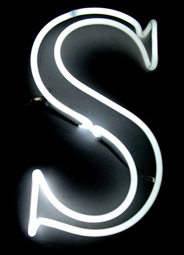 The Letter S | Flickr - Photo Sharing! Lite Brite, The Letter S, Letter S, Neon, White