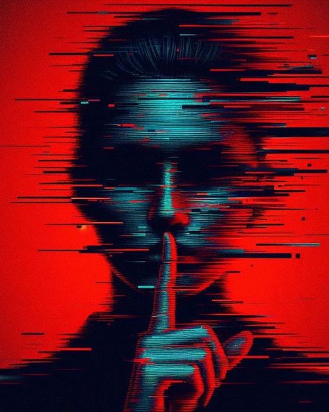 "Embrace the digital disruption with this edgy, modern artwork. The glitch effect and bold red and black tones create a striking visual that captures the essence of our online identities and the transient nature of the digital world. #Art #Tech #Identity" #DigitalArt #GlitchArt #ModernArt #TechStyle #RedAndBlack #SilhouetteArt #ProfilePic #PointingUp #DigitalIdentity #CyberVibe #EdgyArtwork #ContemporaryDesign #GraphicDesign #MovementArt #AbstractExpressionism #OnlineWorldRepresentation #Pix... Terror Art, The Glitch, Tech Aesthetic, Glitch Effect, Cover Album, Alone In The Dark, Black Tones, Glitch Art, Anime Shadow