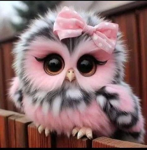 Mythical Creatures Fantasy, Cute Small Animals, Cute Animal Illustration, Owls Drawing, Animated Animals, Cute Fantasy Creatures, Owl Pictures, Most Beautiful Animals, Cute Dragons