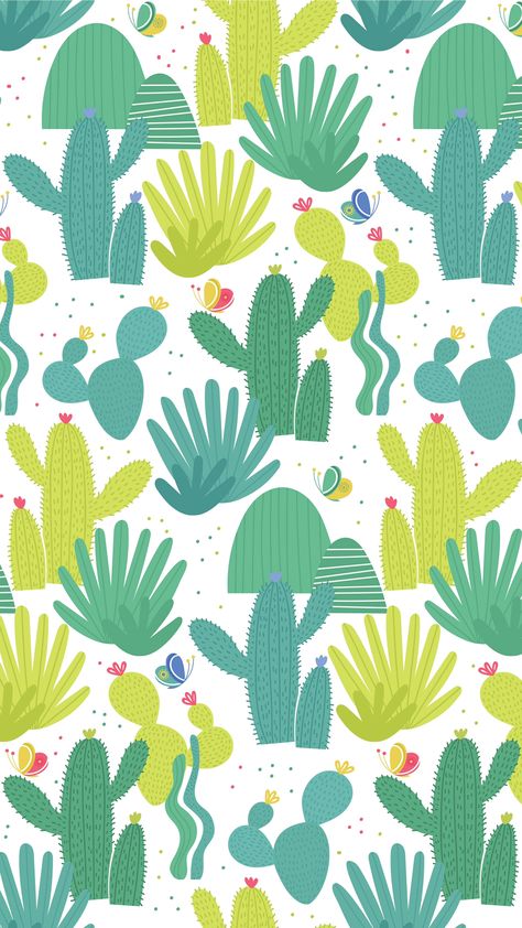 Plants Classroom, Flamingo Wallpaper, Cactus Pattern, Wallpaper Iphone Summer, Art Inspiration Painting, Hedgehogs, Cool Wallpaper, Cactus Plants, Digital Paper