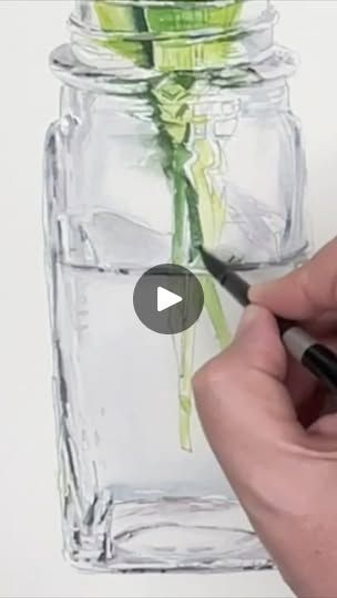 15K views · 197 reactions | I love painting and watercolour creating the illusion of a glass object. Just mixing up light and dark total values can create the illusion of a 3-D object on a 2-D surface. If you would like to learn more why not think about joining my patriarchal membership click this link for more details: https://www.patreon.com/c/karenriceart #Watercolour #WatercolourGlass  #Watercolour Videos #WatercolourTutorials #WatercolourKarenRice #WatercolourPaintingGlass | Karen Rice Watercolour Tutorials Watercolour Videos, Watercolor Art Lessons, Light And Dark, Watercolour Tutorials, Love Painting, Watercolour Painting, Art Lessons, Watercolor Flowers, Flower Painting