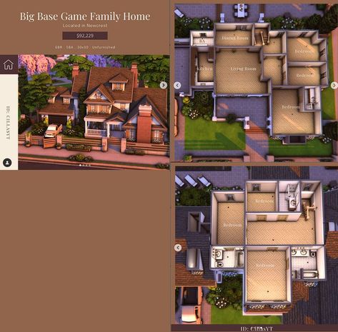 Cottage Core Bloxburg House, Sims 4 Houses Layout, Mansion Aesthetic, The Sims 4 Lots, Aesthetic Interior Design, Sims 4 Challenges, Small House Layout, Sims 4 House Plans, Sims 4 House Building