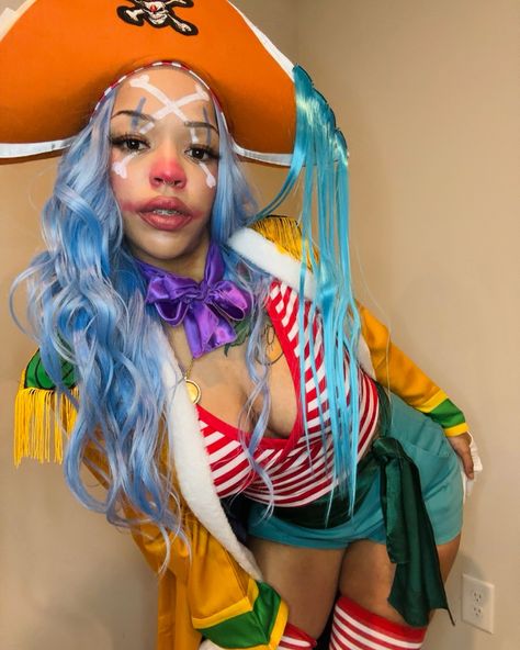 BUGGY THE CLOWN 🏴‍☠️🤡🔪 ONE PIECE ⭐️ follow @milymischief for more music, cosplay, gaming, & anime content ❣️ we know i love a genderbend 🥰 I 💘 BUGGY so expect more pics 🤡🔪 #buggytheclown #buggycosplay #buggyonepiece #onepiece #onepiececosplay Buggy The Clown Cosplay, Buggy Cosplay, Buggy One Piece, Buggy The Clown, Bonney One Piece, Anime Content, Gaming Anime, One Piece Cosplay, The Clown