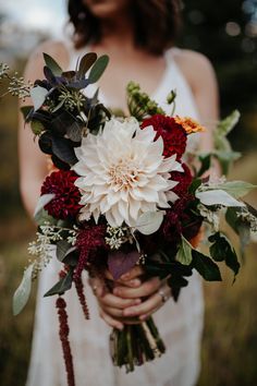 Cafe Au Lait Dahlia with burgundy dahlias in a Colorado Fall Wedding Bouquet.  Cafe Au Lait Dahlia with burgundy dahlias in a Colorado Fall Wedding Bouquet. Colorado Fall Wedding, Dahlia Bridal Bouquet, Dahlia Wedding Bouquets, Vintage Bridal Bouquet, Fall Wedding Bouquet, Burgundy Dahlia, Dahlias Wedding, Dahlia Bouquet, Sunflower Wedding Bouquet