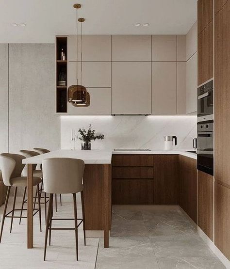 Top Kitchen Designs, Popular Kitchen Designs, Modern Kitchen Interiors, Kitchen Design Trends, 아파트 인테리어, Modern Kitchen Cabinets, House Design Kitchen, Kitchen Design Decor, Kitchen Room Design