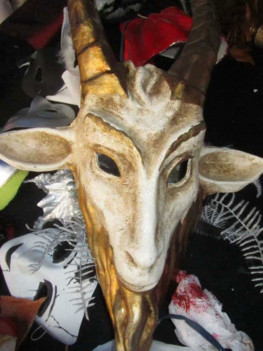 Goat Mask Goat Mask Diy, Ram Mask, Goat Mask For Kids, Animal Mask, Goat Skull Mask Pattern, Horse Head Mask, Goat Mask, Black Phillip, Paper Mache Mask