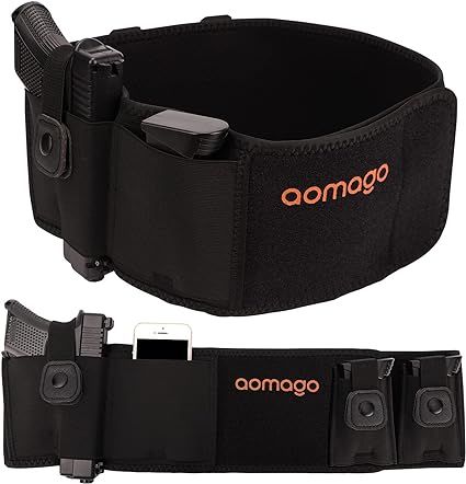 Amazon.com : Belly Band Holster for Men Women - Gun Holster for Comfortable Carry Fits Glock, Smith Wesson, Taurus, Ruger, and More-Breathable Neoprene Waistband Holster for Most Pistols and Revolvers : Sports & Outdoors Belly Band Holster, Waistband Holster, Magazine Pouches, Belly Band, Belly Bands, Adjustable Waistband, Men Fits, Jogging, Pouch