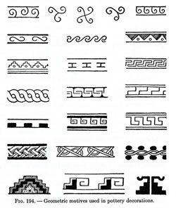 Teaching the Maya resource - geometric design motifs Mayan Border Design, Mayan Tattoo Designs, Aztec Drawings, Maya Tattoo, Aztec Motifs, Aztec Architecture, Aztec Drawing, Maya Design, Geometric Line Tattoo