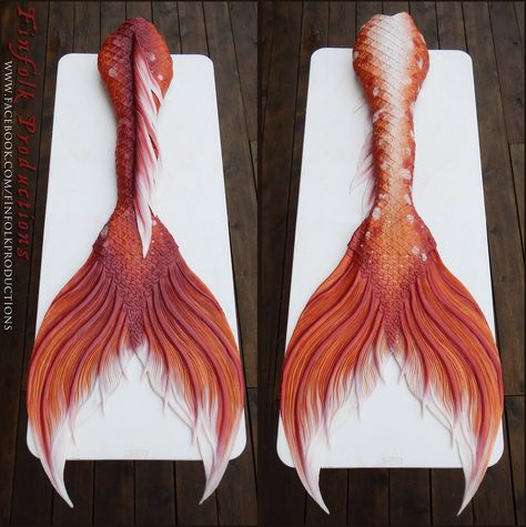 Finfolk Mermaid Tails, Red Mermaid Tail, Siren Tail, Fish Tails, Realistic Mermaid Tails, Professional Mermaid, Mermaid Swim Tail, Realistic Mermaid, Mermaid Cosplay