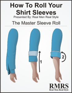 5 Easy Ways To Roll Your Shirt Sleeves: The Master Sleeve Roll Real Men Real Style, How To Roll, Shirt Tutorial, Shirt Folding, 1000 Life Hacks, Style Rules, Outfits Hombre, Men Wear, Dress Shirt Sleeves