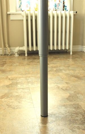 Adjustable height legs on a craf table Ikea Table Legs, Ikea Legs, Diy Table Legs, Merchandising Ideas, Ikea Table, Adjustable Height Table, Metal Table Legs, Adjustable Table, Adjustable Legs