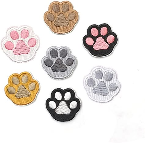 Embroidery Patch Ideas, Embroidery Patches Designs, Senior Patches, Senior Jackets Patches, Varsity Patches, Paw Embroidery, Patches Ideas, Paw Print Embroidery, Diy Patches Embroidery