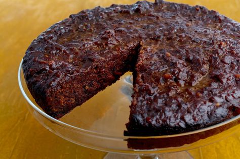 Trinidad and Guyana Black Cake Trinidad Black Cake, Black Fruit Cake, Black Cake Recipe, Red Birthday Cakes, Black Fruit, Cherry Brandy, Black Cake, Glace Cherries, Fruitcake Recipes