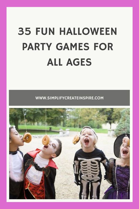 Looking to elevate your Halloween party this year with some fun and exciting activities? Check out these Halloween party game ideas that are perfect for both kids and adults! From classic games like bobbing for apples to spooky scavenger hunts, there's something for everyone to enjoy. These Halloween party games will have your guests laughing, competing, and bonding throughout the night. Get ready to create unforgettable memories at your Halloween celebration with these entertaining game options Fear Factor Halloween Games For Kids, Bob For Apples Game, Halloween Kid Party Games, Easy Halloween Party Games, Halloween Activities For Adults, Outdoor Halloween Party Games, Halloween Party Game Ideas, Party Games For All Ages, Block Party Games