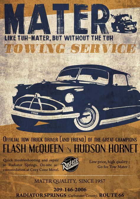 Cars Poster Disney, Tow Mater Wallpaper, Doc Hudson Wallpaper, Doc Hudson Cars, Pixar Poster, Flash Mcqueen, Disney Cars Wallpaper, Doc Hudson, Cars On The Road