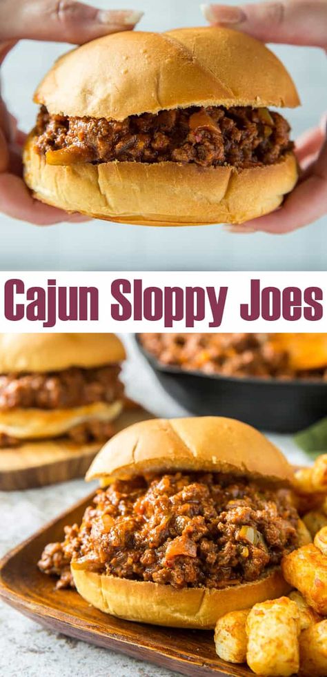 Sloopy Joes, Sloppy Joe Mix, Turkey Sloppy Joes, Loose Meat, Loose Meat Sandwiches, Cajun Dishes, Meat Sandwich, Sloppy Joes Recipe, Ground Meat Recipes