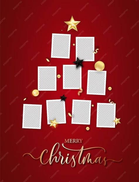 Premium Vector | Merry christmas photo frame tree happy new year xmas tree Merry Christmas Photo Frame, Photo Frame Tree, Xmas Frames, Merry Christmas Frame, Christmas Poster Design, Foto Frame, Christmas Photo Frame, Merry Christmas Photos, Holiday Card Template