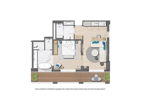 Resort Room Plan, Luxury Hotel Bedroom Master Suite, Resort Cottages Design, Spa Plan, Resort Cottage, Cottages Interiors, Micro House Plans, Hotel Room Plan, Resort Design Plan