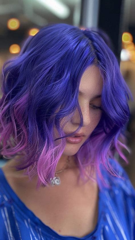 Ultra Violet Hair, Violet Hair Color Ideas, Vibrant Hair Color Ideas, Hair Color Inspiration, Vibrant Hair Color, Vibrant Hair, Violet Hair, Bright Hair Colors, How To Lighten Hair