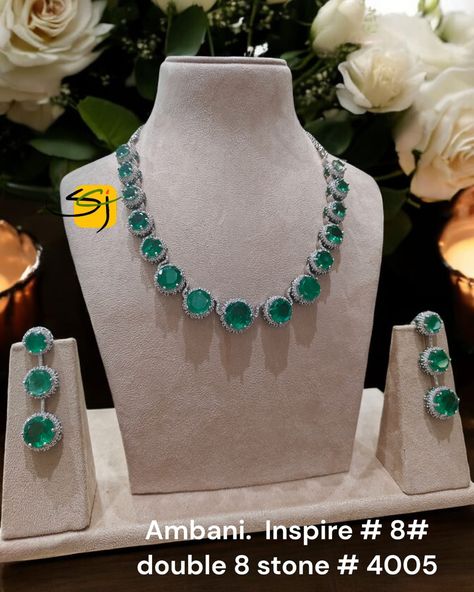 A beautiful Doublet stone AD short necklace with earrings that can lift up your outfit in a snap! 🫰🏻💚 DM to know more and for bookings!💌 . . . . . . . . . . . . . [Doublet Stone, Brass & Copper Jewellery, Silver Plated Jewellery, Silver Like finish, Real like finish, Celebrity Jewellery, Spotted on Celebs, Shri Chintamani Jewellery, Shri Chintamani Jewellers] Light Emerald Green, Bridal Choker Necklace, Fashion Empire, Jewelry Pakistani, Copper Jewellery, Celebrity Jewelry, Bridal Choker, Choker Necklace Set, Silver Plated Jewelry