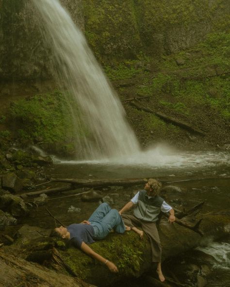 dreaming in the forest | Instagram Rain Forest Photoshoot, Friends In The Forest, Forest Photoshoot, Forest Spirits, Water Photoshoot, Inspirational Photography, Water Spirit, Forest Spirit, Photoshoot Inspo