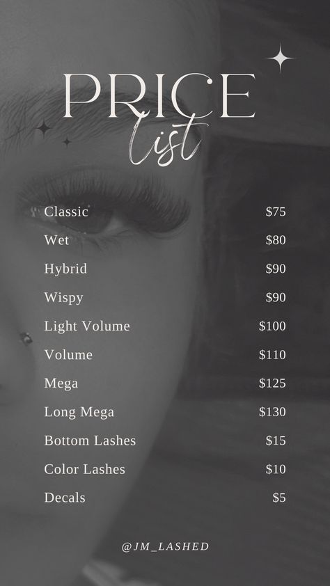 Lashes Price List Design, Lashing Business Names, Lash Price List Ideas Beginner, Lash Salon Names, Lashes Names For Business, Lash Business Names Ideas Instagram, Lash Page Name Ideas, Lash Names For Eyelashes, Lash Brand Name Ideas