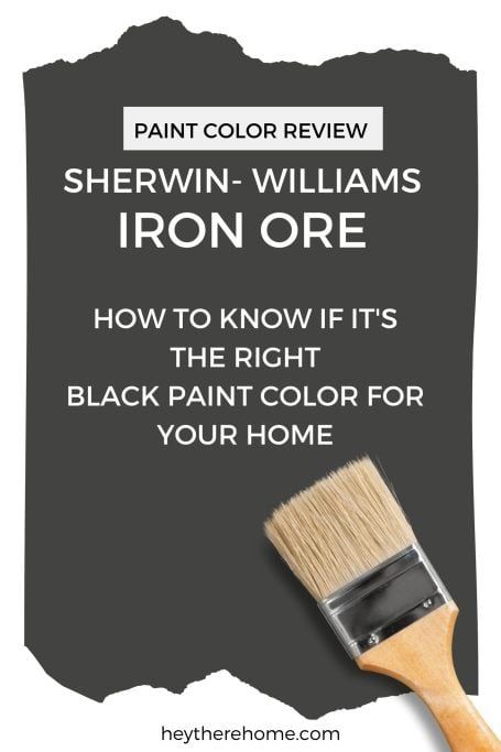 Iron Ore Painted Furniture, Iron Ore Island, Iron Ore Kitchen Cabinets, Iron Ore Kitchen, Iron Ore Sherwin Williams, Painted Kitchen Island, Island Makeover, Black Paint Color, Kitchen Island Ideas