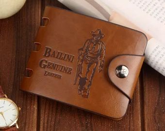 Hunter Brown, Men's Retro Style, Brown Clutch, Wallet Vintage, Chain Wallet, Pu Leather Wallet, Short Wallet, Money Clip Wallet, Leather Wallet Mens