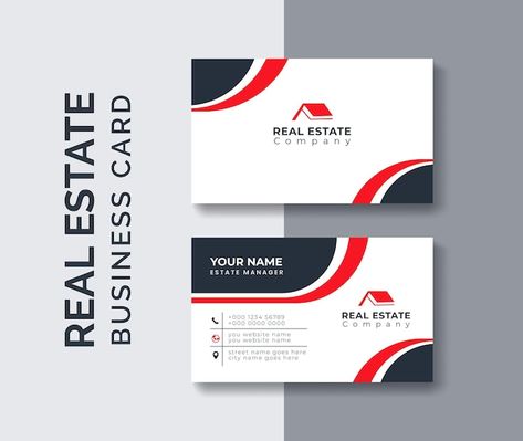 Real Estate Business Card Design, Real Estate Business Card, Card Design Template, Naming Your Business, Website Names, Real Estate Business Cards, Business Thank You Cards, Business Card Template Design, Street Names