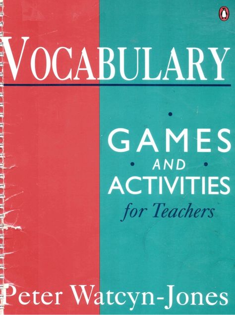 Vocabulary Games for Teachers Games For Teachers, Activities For Teachers, English Learning Books, English Teaching Resources, Teaching Vocabulary, Vocabulary Games, English Language Teaching, English Lessons For Kids, English Activities