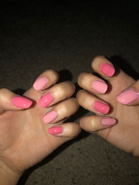 ~may 2023~ Love the colors! Perfect for the changing weather. Nails Alternating Colors, Alternating Nail Color, Alternating Nails, 2023 Love, May 2023, Pink Light, Nail Color, Nail Colors, Light Pink