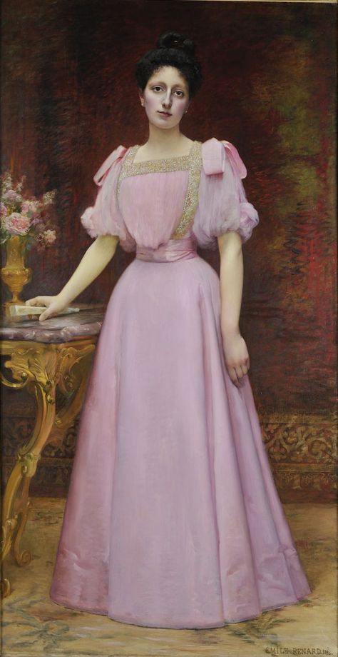 History of fashion: Photo Parrot Dress, 19th Century Women, History Of Fashion, Victorian Fashion Dresses, Victorian Era Fashion, Fashion Timeline, 1890s Fashion, Pink Evening Dress, Dress Art