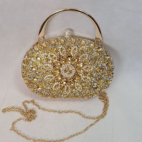 Gold Bags Clutch, Bridal Purse Bridesmaid Clutches, Gold Prom Purse, Gold Clutch Outfit, Gold Tops Outfit, Rose Gold Purse, Bridal Clutch Purse, Prom Gold, Gold Bags