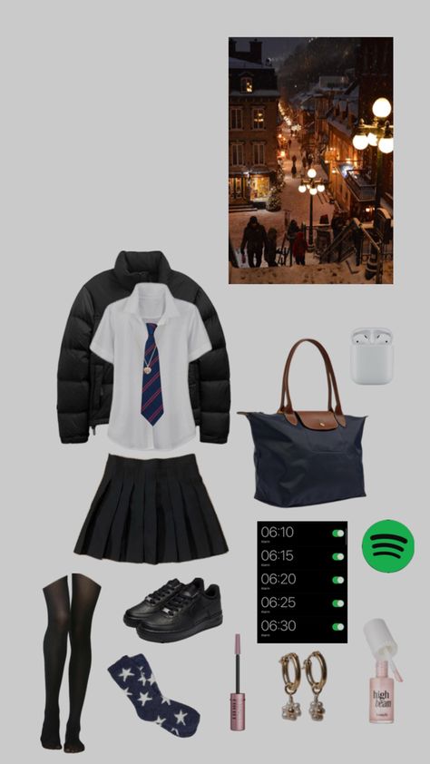 School Uniform Uk, British School Uniform, British High School, Sixth Form Outfits, School Outfits Highschool, Winter Outfits For School, School Uniform Outfits, School Uniform Fashion, Uniform Accessories