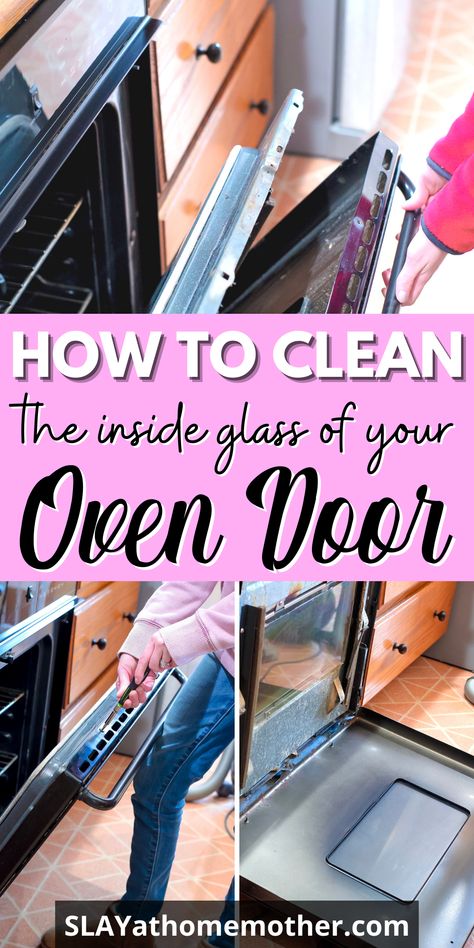 Homemade Degreaser, Clean Oven Glass Door, Clean Oven Glass, How To Clean Oven, Clean Oven Door, Oven Cleaning Hacks, Clean Your Oven, Cleaning Oven, Deep Cleaning Hacks